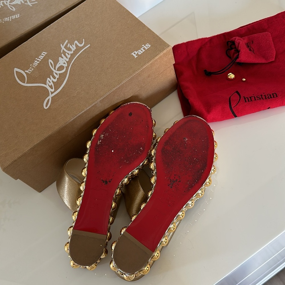Christian Louboutin 60 Nappa wedges - Picture 5 of 6